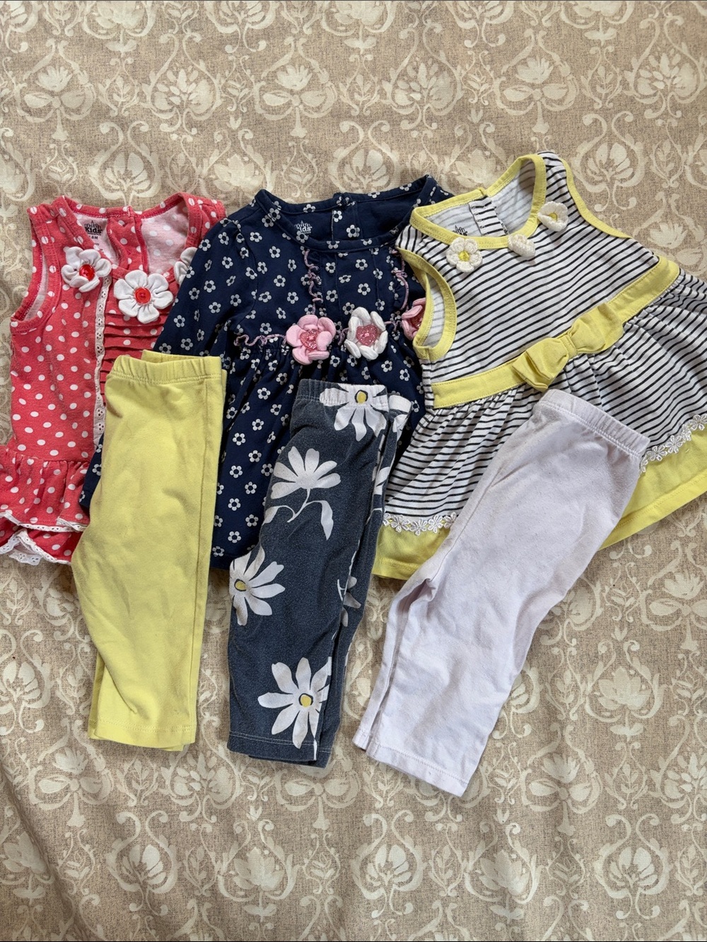 Kids Headquaters 18 months Girl Set of Tops and Pants Floral